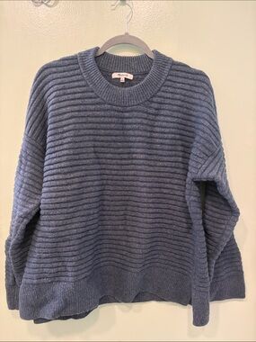 Madewell Ribbed Crewneck Sweater - Slate Blue